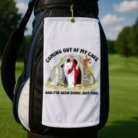 Jesus Coming Out Of My Cave And I’ve Been Doing Just Fine  Golf Towel thumb 2