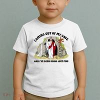 Jesus Coming Out Of My Cave And I’ve Been Doing Just Fine  Toddler T-Shirt thumb 2