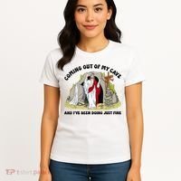 Jesus Coming Out Of My Cave And I’ve Been Doing Just Fine  Women's T-Shirt thumb 4
