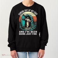 Jesus Coming Out Of My Cave And Ive Been Doing Just Fine Women's Sweatshirt thumb 0