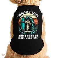 Jesus Coming Out Of My Cave And Ive Been Doing Just Fine Doggie Tank thumb 0