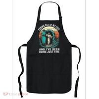 Jesus Coming Out Of My Cave And Ive Been Doing Just Fine Apron thumb 0