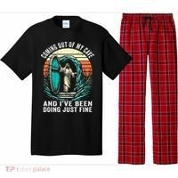 Jesus Coming Out Of My Cave And Ive Been Doing Just Fine Pajama Set thumb 0