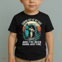 Jesus Coming Out Of My Cave And Ive Been Doing Just Fine Toddler T-Shirt thumb 2