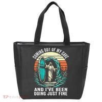 Jesus Coming Out Of My Cave And Ive Been Doing Just Fine Tote Bag thumb 0