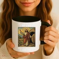 Jesus Coming Out Of My Cave And Ive Been Doing Just Fine Coffee Mug thumb 3