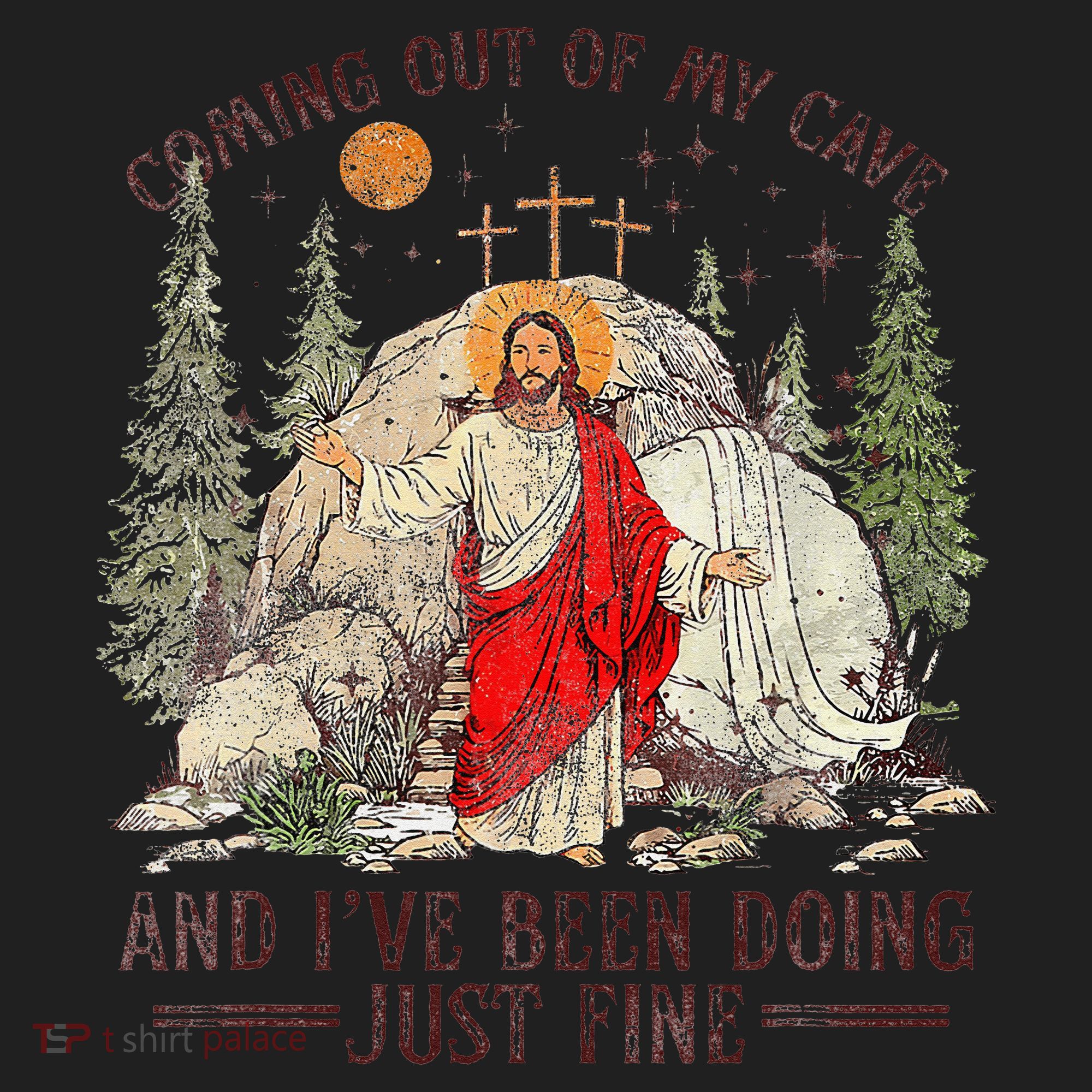 Jesus Coming Out Of My Cave And Ive Been Doing Just Fine Beanie