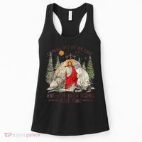 Jesus Coming Out Of My Cave And Ive Been Doing Just Fine Women's Tank Top thumb 0