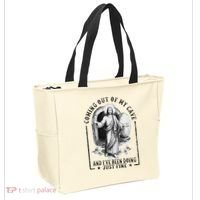 Jesus Coming Out Of My Cave And I've Been Doing Just Fine Tote Bag thumb 2