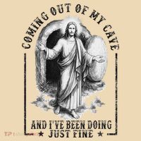 Jesus Coming Out Of My Cave And I've Been Doing Just Fine Tote Bag thumb 4