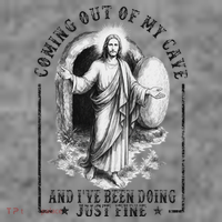 Jesus Coming Out Of My Cave And I've Been Doing Just Fine Toddler Hoodie thumb 2