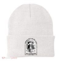 Jesus Coming Out Of My Cave And I've Been Doing Just Fine Beanie thumb 0