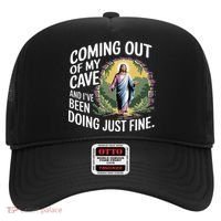 Jesus Coming Out Of My Cave And Ive Been Doing Just Fine Hat thumb 0