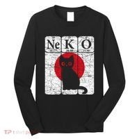 Japanese Cat Periodic Table Elements Kawaii Neko Japanese Long Sleeve Shirt thumb 0