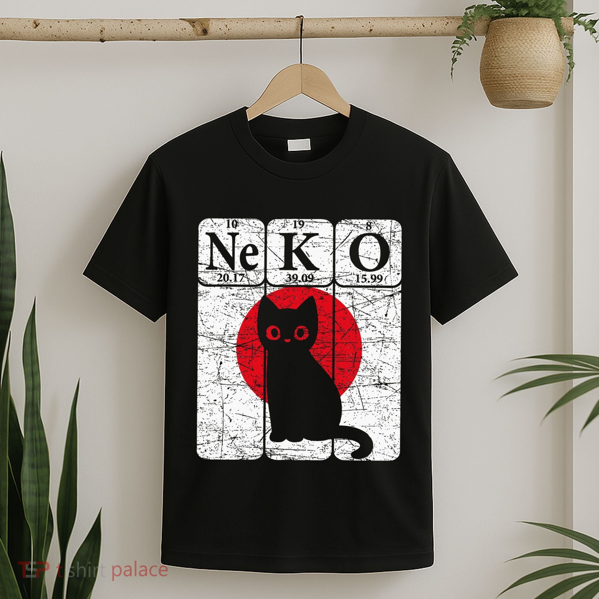 Japanese Cat Periodic Table Elements Kawaii Neko Japanese T-Shirt