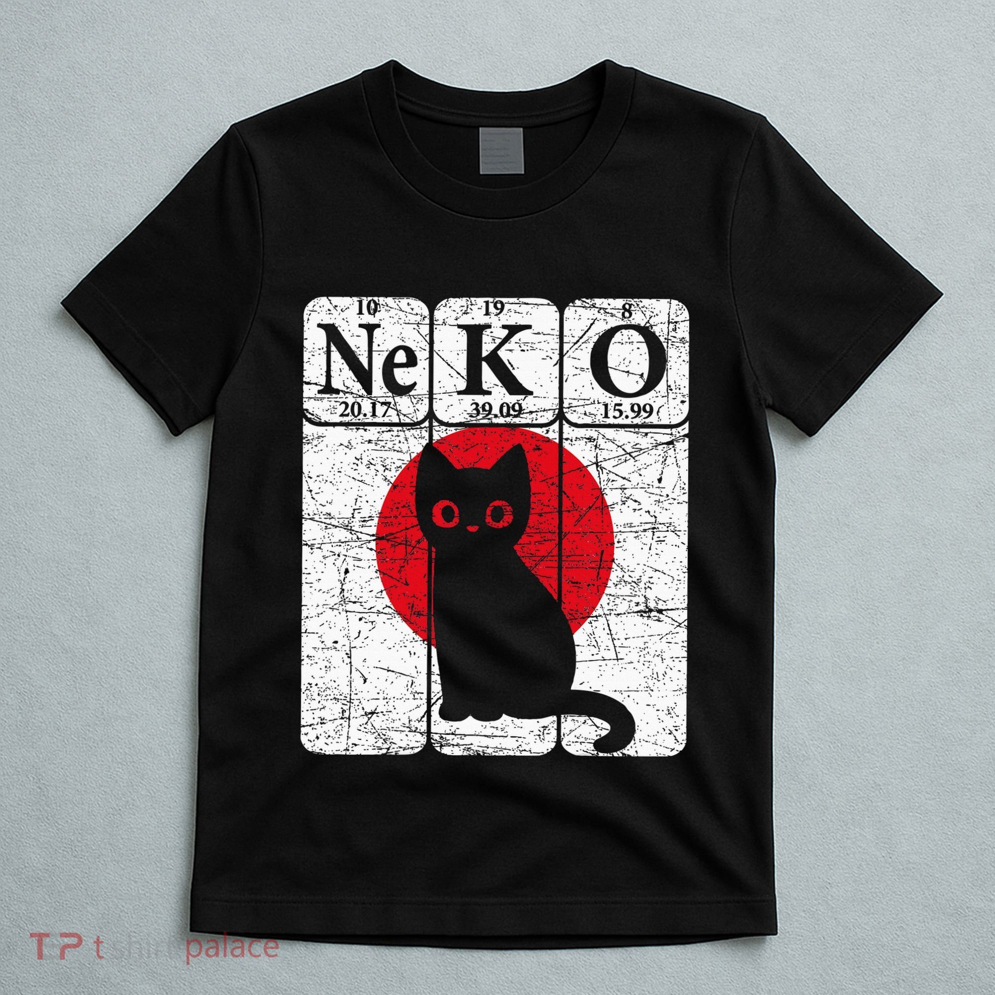 Japanese Cat Periodic Table Elements Kawaii Neko Japanese T-Shirt