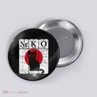 Japanese Cat Periodic Table Elements Kawaii Neko Japanese Button thumb 0