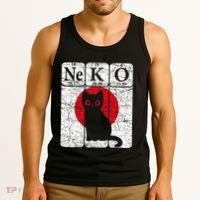 Japanese Cat Periodic Table Elements Kawaii Neko Japanese Tank Top thumb 3