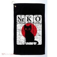 Japanese Cat Periodic Table Elements Kawaii Neko Japanese Golf Towel thumb 0