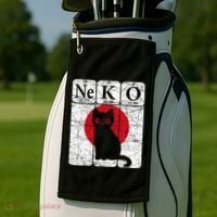Japanese Cat Periodic Table Elements Kawaii Neko Japanese Golf Towel thumb 2