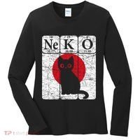 Japanese Cat Periodic Table Elements Kawaii Neko Japanese Women's Long Sleeve Shirt thumb 0