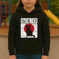 Japanese Cat Periodic Table Elements Kawaii Neko Japanese Kids Hoodie thumb 3