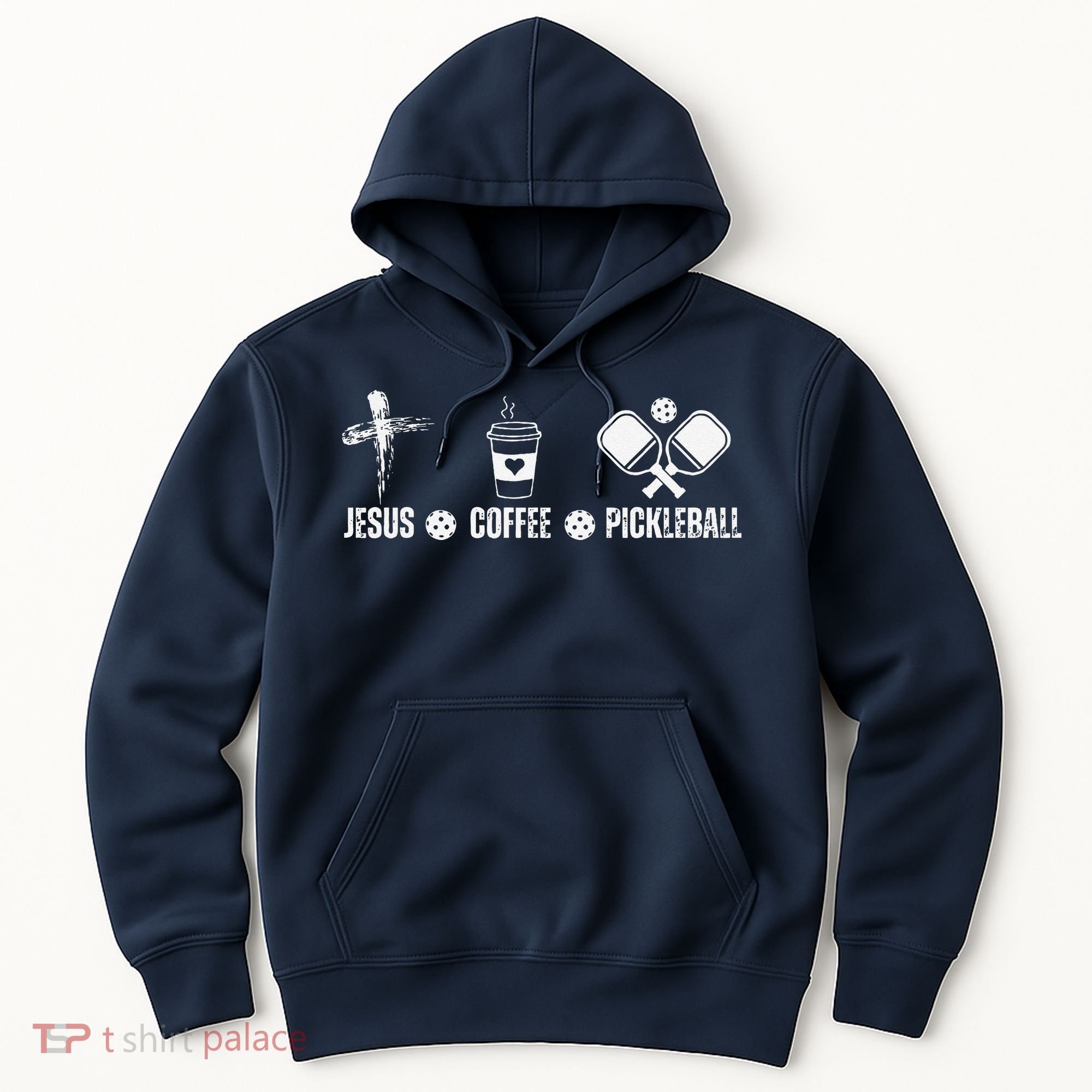 Jesus Coffee Pickleball Funny Christian Pickleball Lovers Hoodie