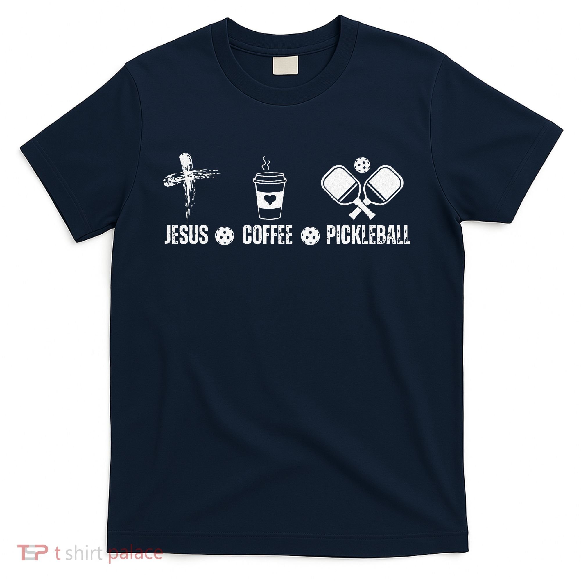 Jesus Coffee Pickleball Funny Christian Pickleball Lovers T-Shirt