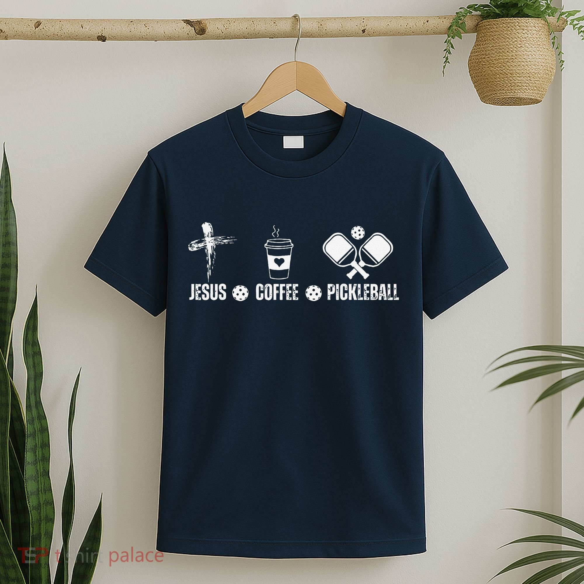 Jesus Coffee Pickleball Funny Christian Pickleball Lovers T-Shirt