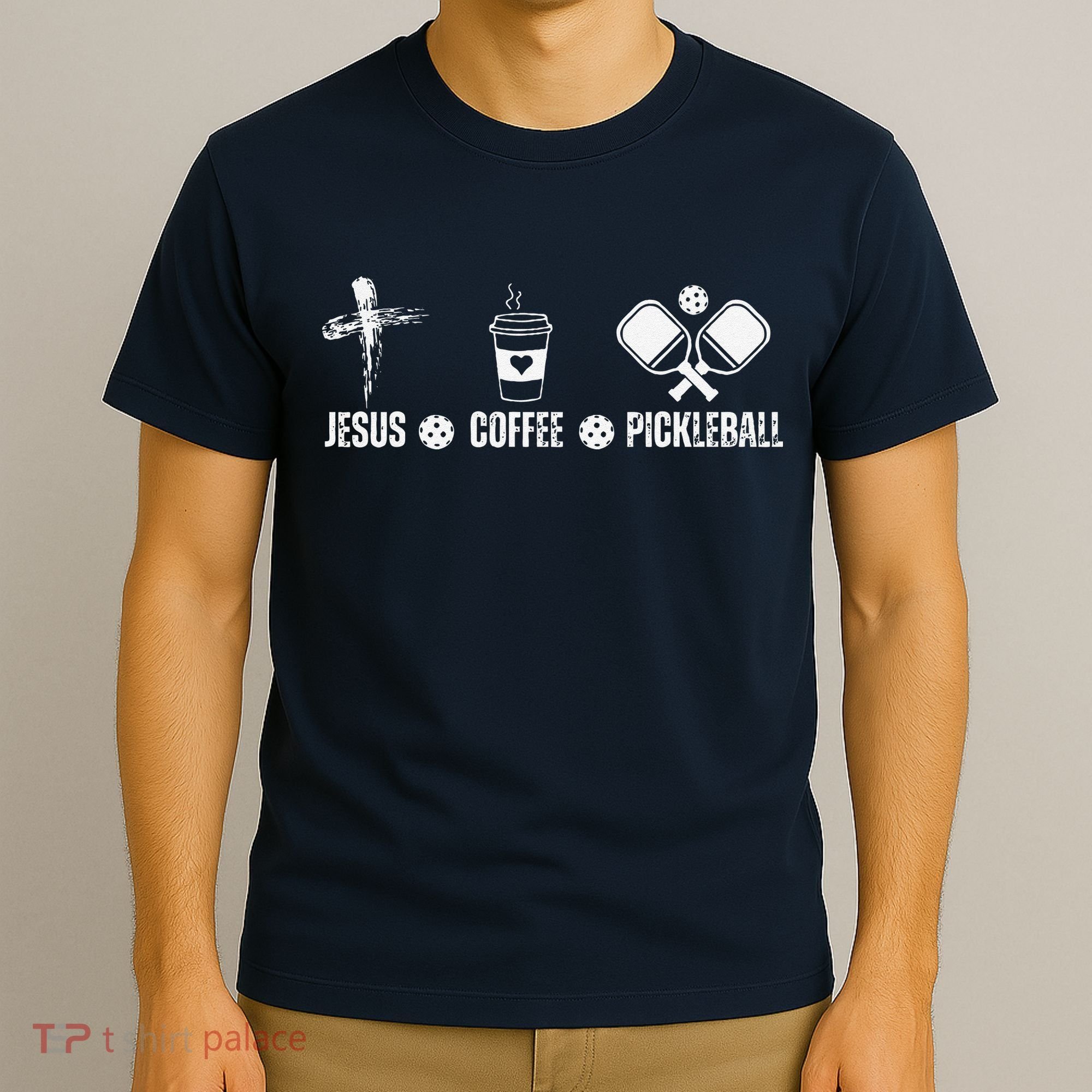 Jesus Coffee Pickleball Funny Christian Pickleball Lovers T-Shirt
