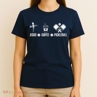 Jesus Coffee Pickleball Funny Christian Pickleball Lovers T-Shirt thumb 4