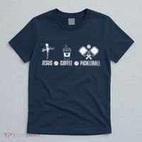 Jesus Coffee Pickleball Funny Christian Pickleball Lovers T-Shirt thumb 5