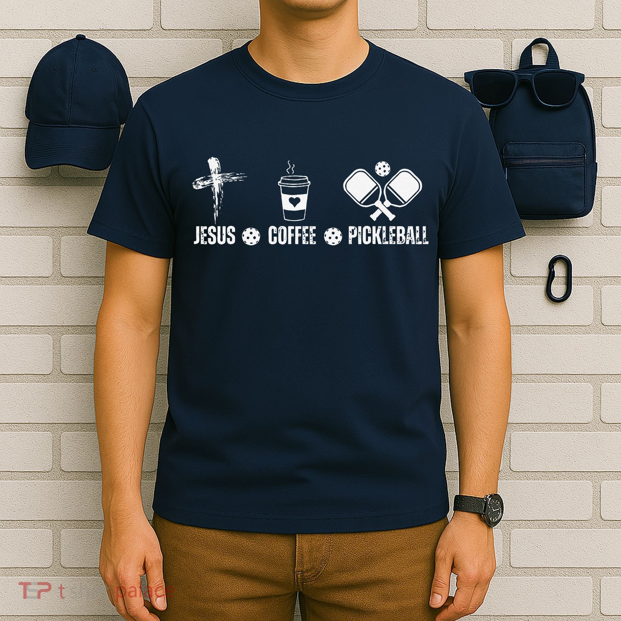 Jesus Coffee Pickleball Funny Christian Pickleball Lovers T-Shirt
