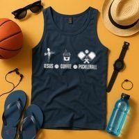 Jesus Coffee Pickleball Funny Christian Pickleball Lovers Tank Top thumb 4