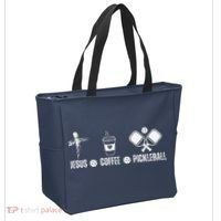 Jesus Coffee Pickleball Funny Christian Pickleball Lovers Tote Bag thumb 2