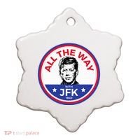 Jfk Campaign President John F Kennedy Ceramic Ornament thumb 0