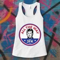 Jfk Campaign President John F Kennedy Women's Tank Top thumb 3