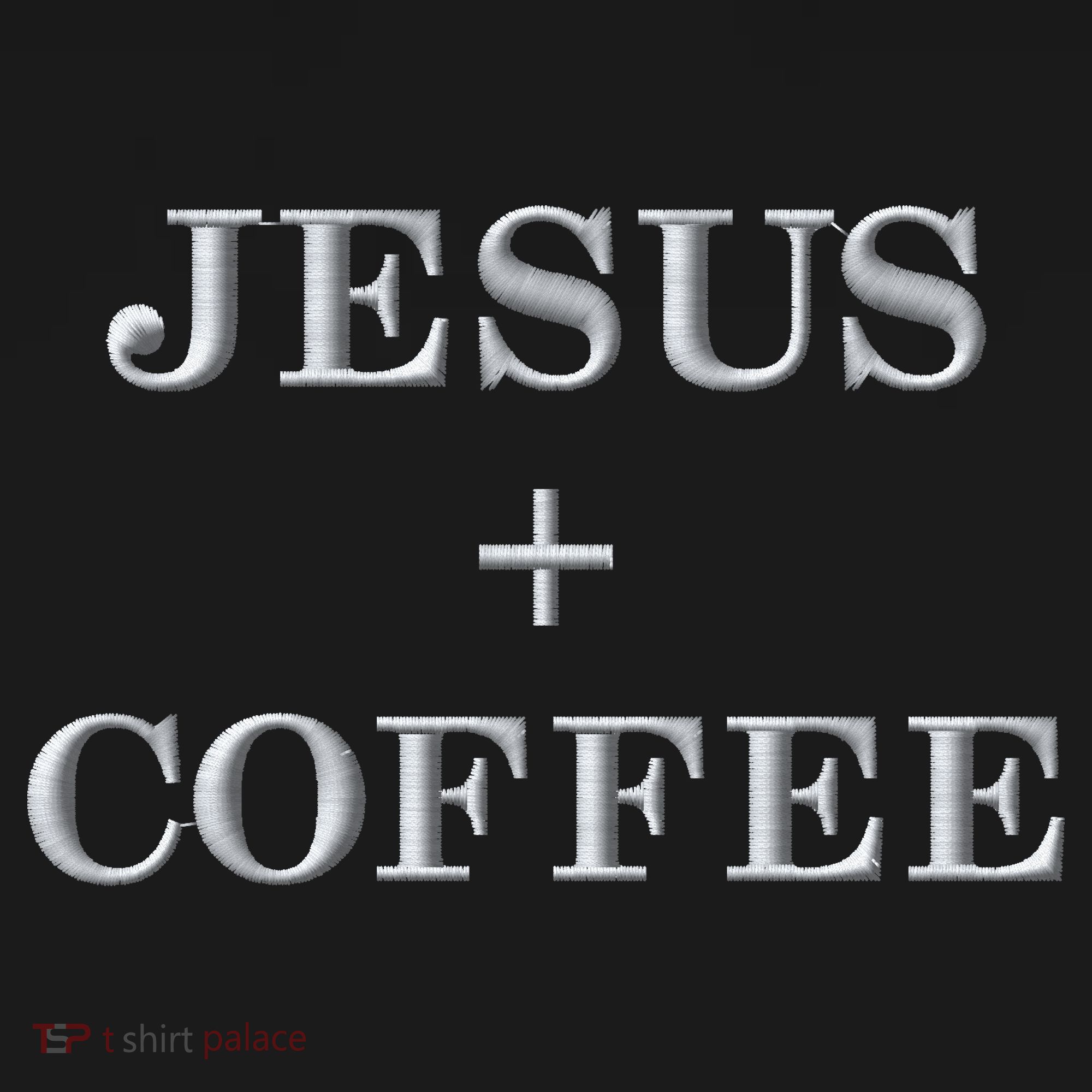 Jesus + Coffee Plus Christian Faith Love Of God And Caffeine Embroidered  Embroidered Women's Tank Top