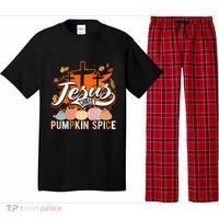 Jesus Christ Pumpkin Spice Thanksgiving Fall Christian Funny Gift Pajama Set thumb 0