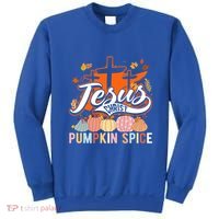 Jesus Christ Pumpkin Spice Thanksgiving Fall Christian Funny Gift Sweatshirt thumb 0