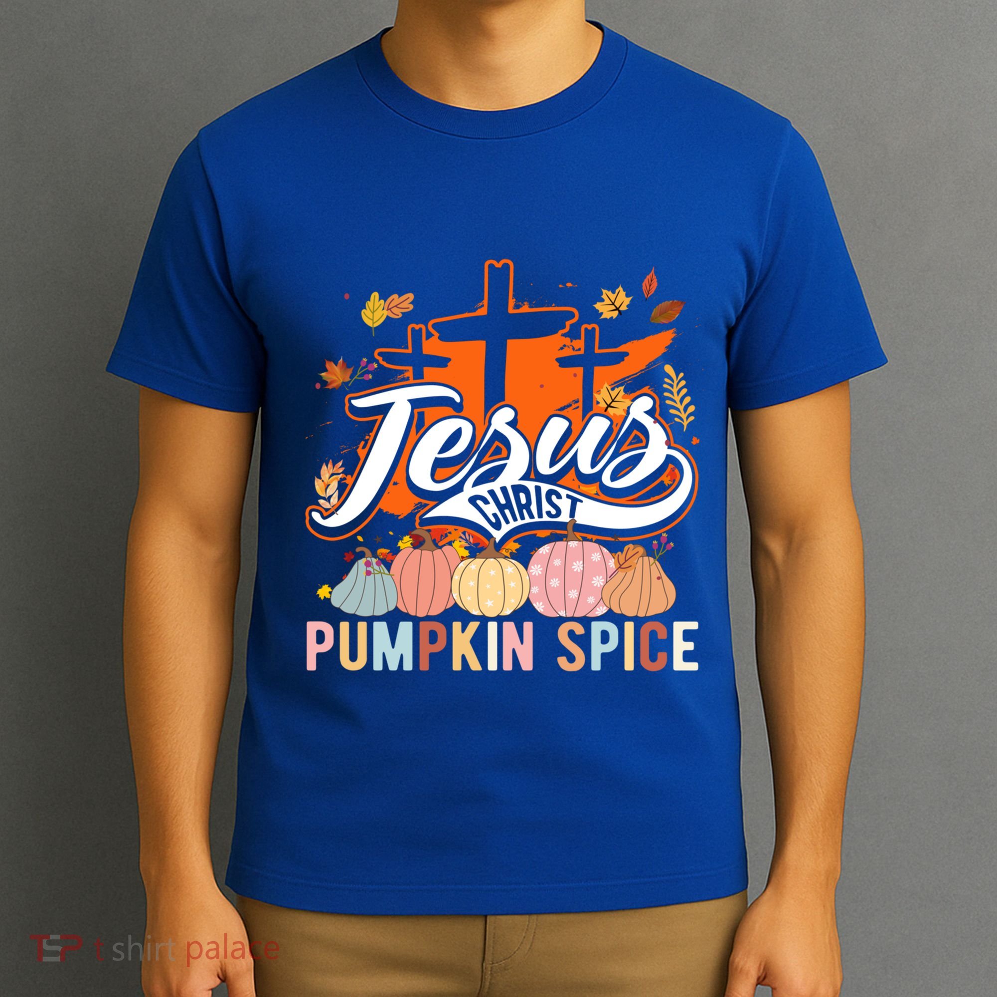 Jesus Christ Pumpkin Spice Thanksgiving Fall Christian Funny Gift T-Shirt