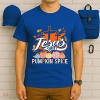Jesus Christ Pumpkin Spice Thanksgiving Fall Christian Funny Gift T-Shirt thumb 6