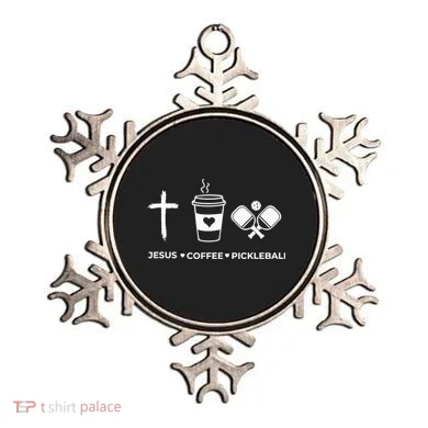 Jesus Coffee Pickleball Ornament