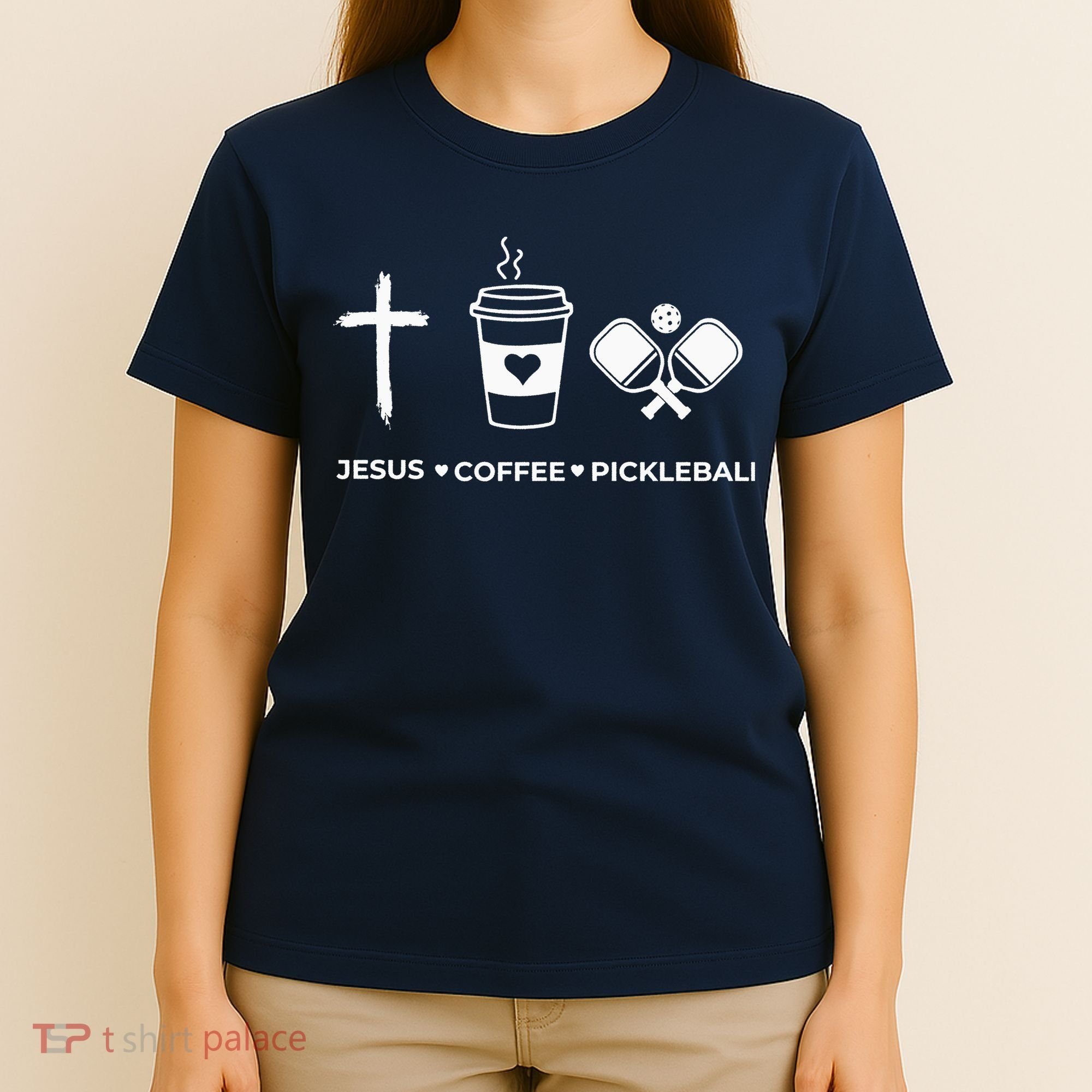 Jesus Coffee Pickleball T-Shirt