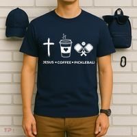 Jesus Coffee Pickleball T-Shirt thumb 6