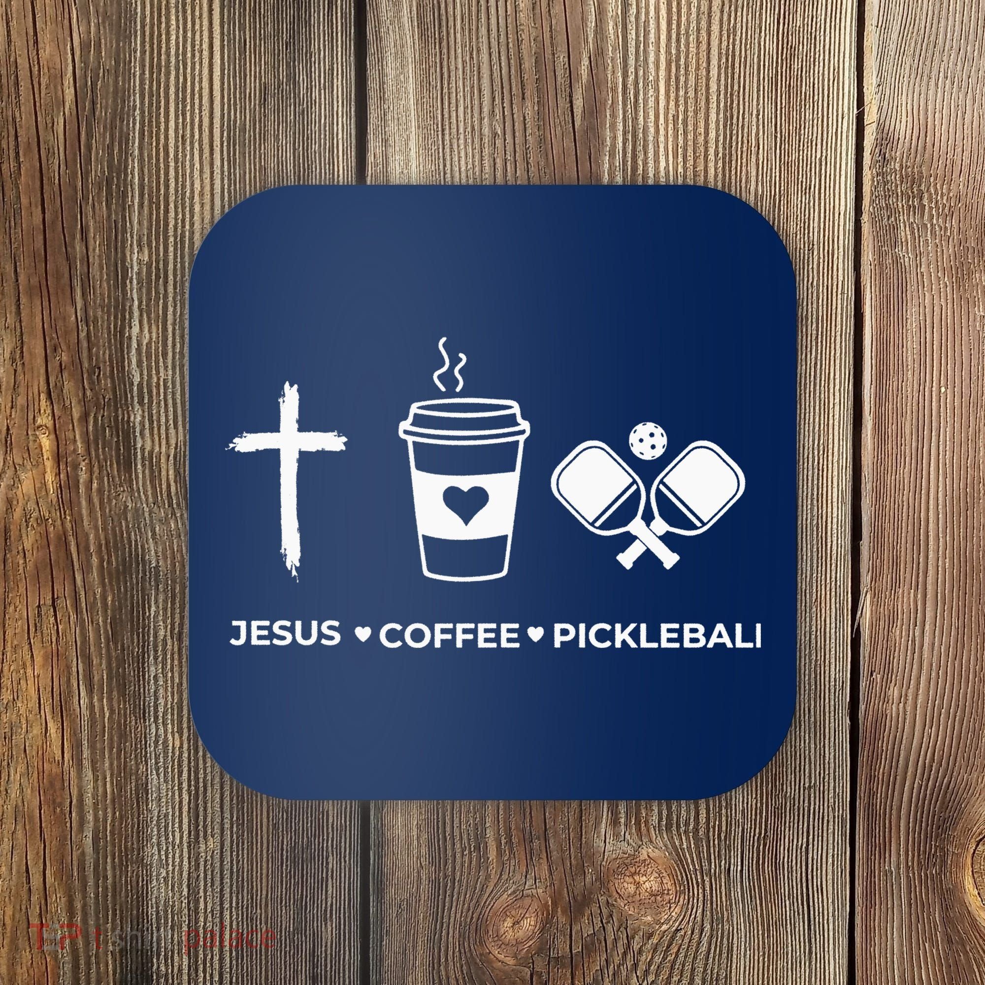 Jesus Coffee Pickleball Coaster