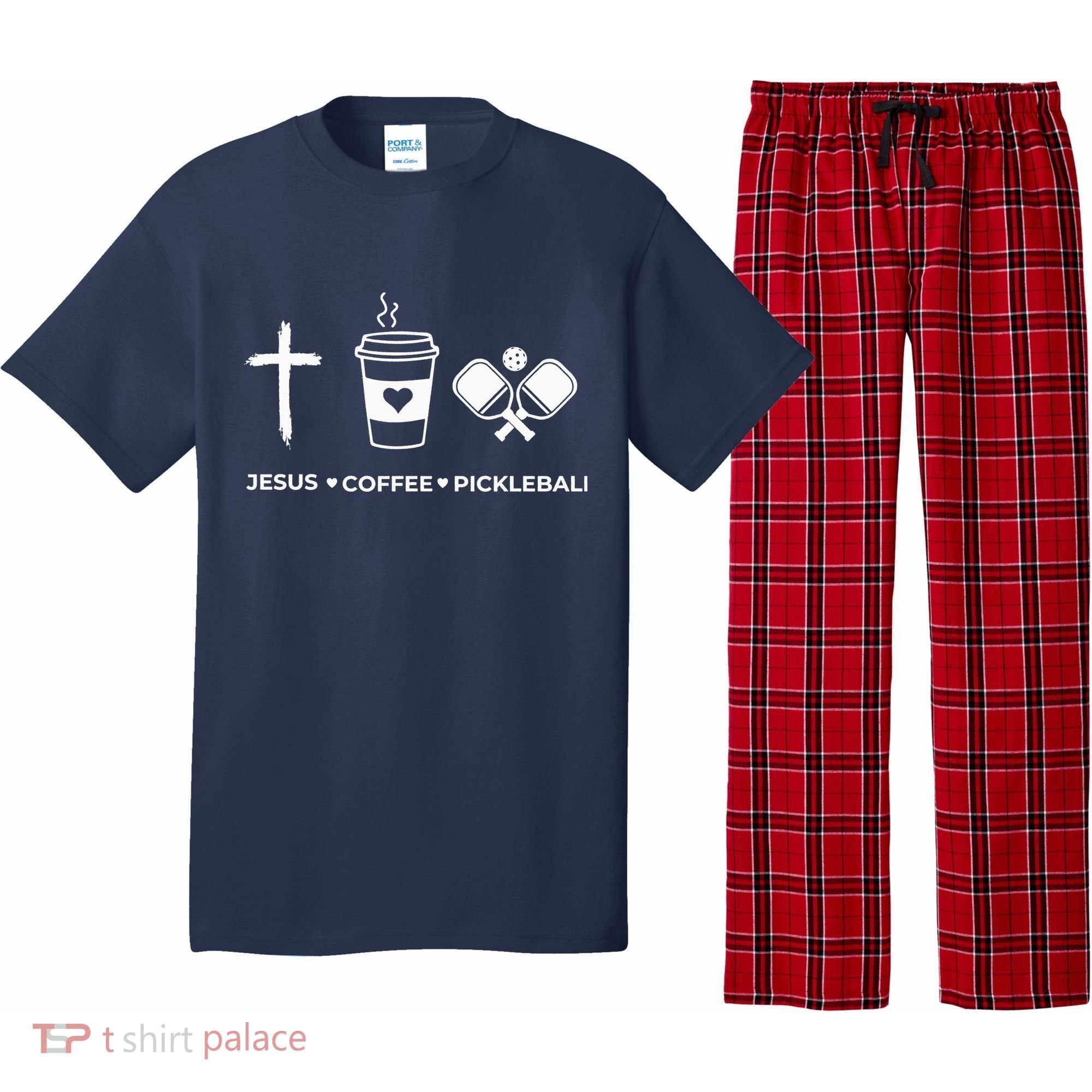 Jesus Coffee Pickleball Pajama Set