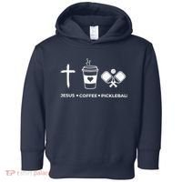 Jesus Coffee Pickleball Toddler Hoodie thumb 0