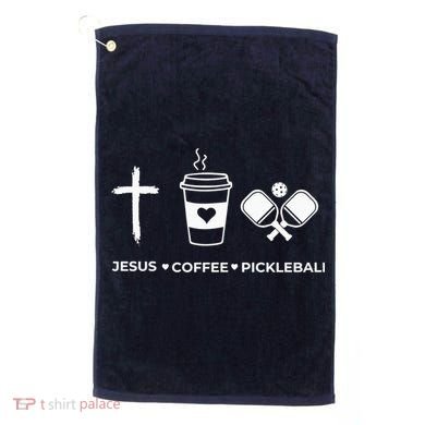 Jesus Coffee Pickleball Golf Towel