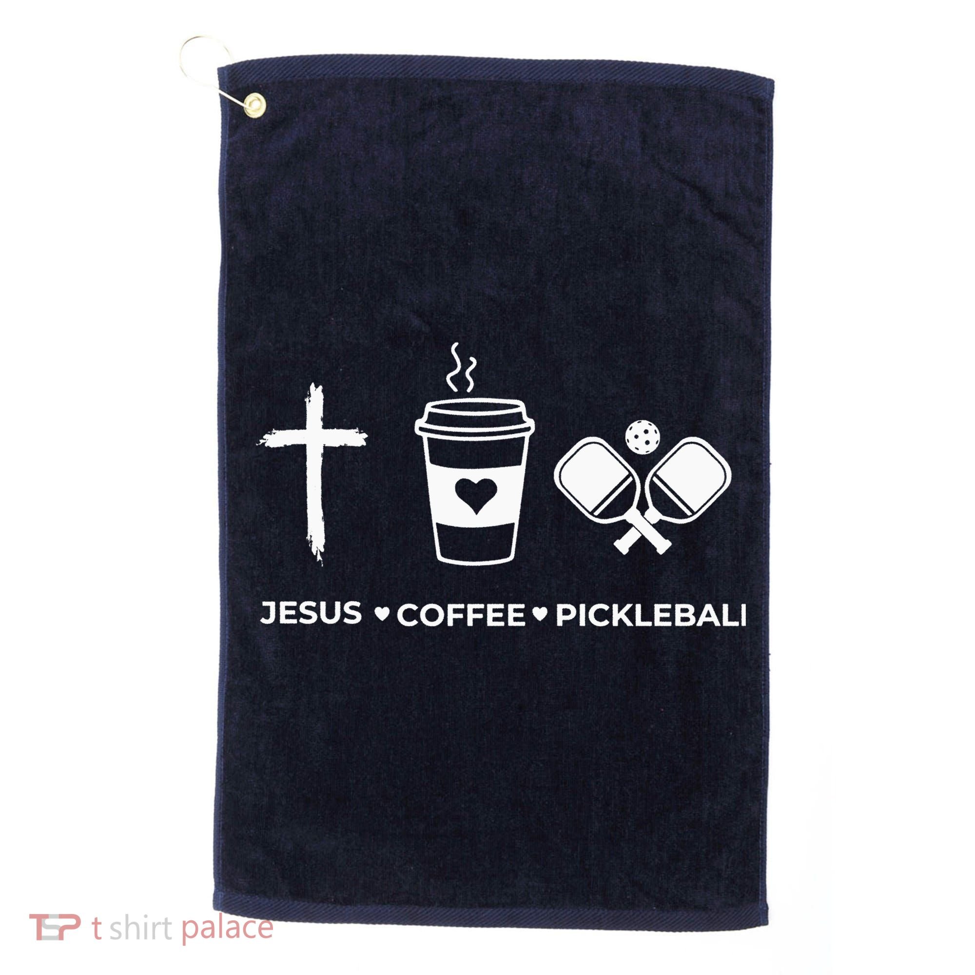 Jesus Coffee Pickleball Golf Towel